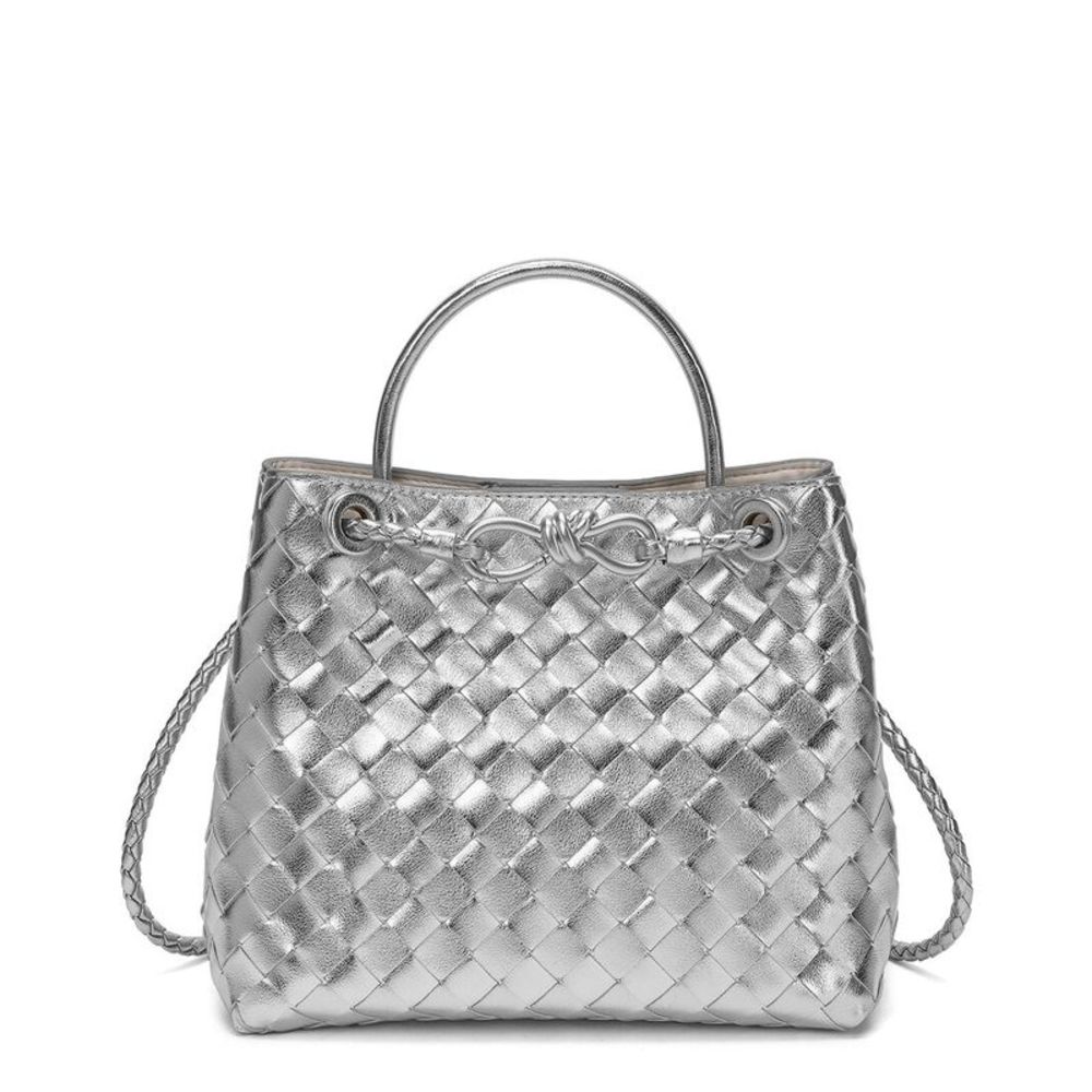 Tiffany & Fred Woven Leather Top Handle Shoulder Bag